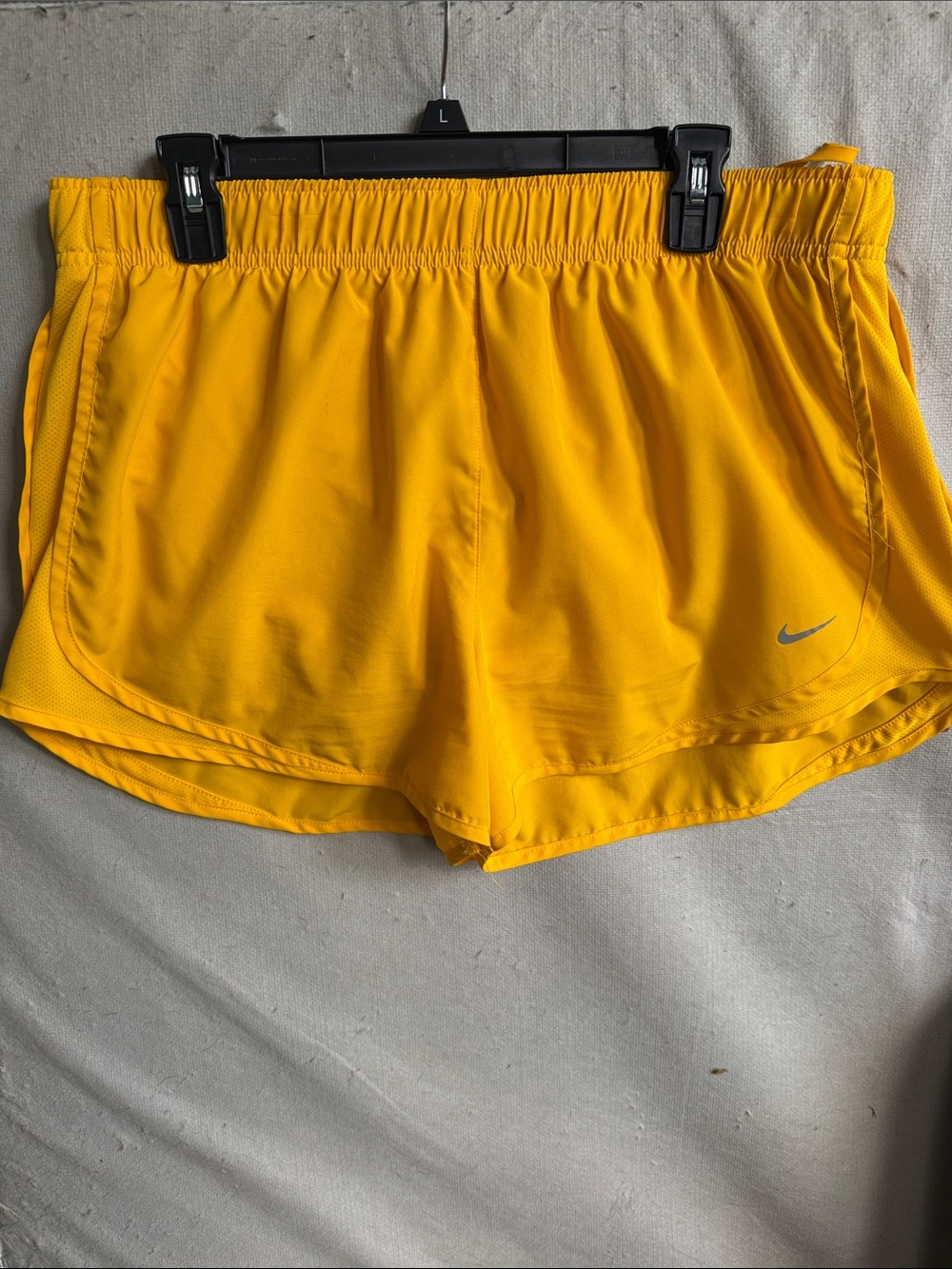 Nike Women's Bright Yellow Athletic Running Shorts